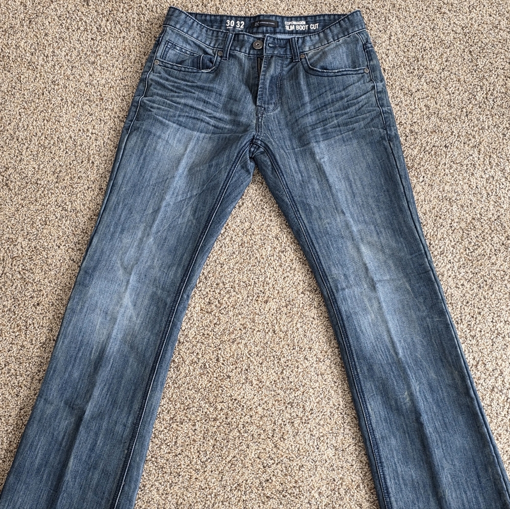 Inc. Copenhagen Slim 30x32 Men's Faded Blue Bootcut Jeans